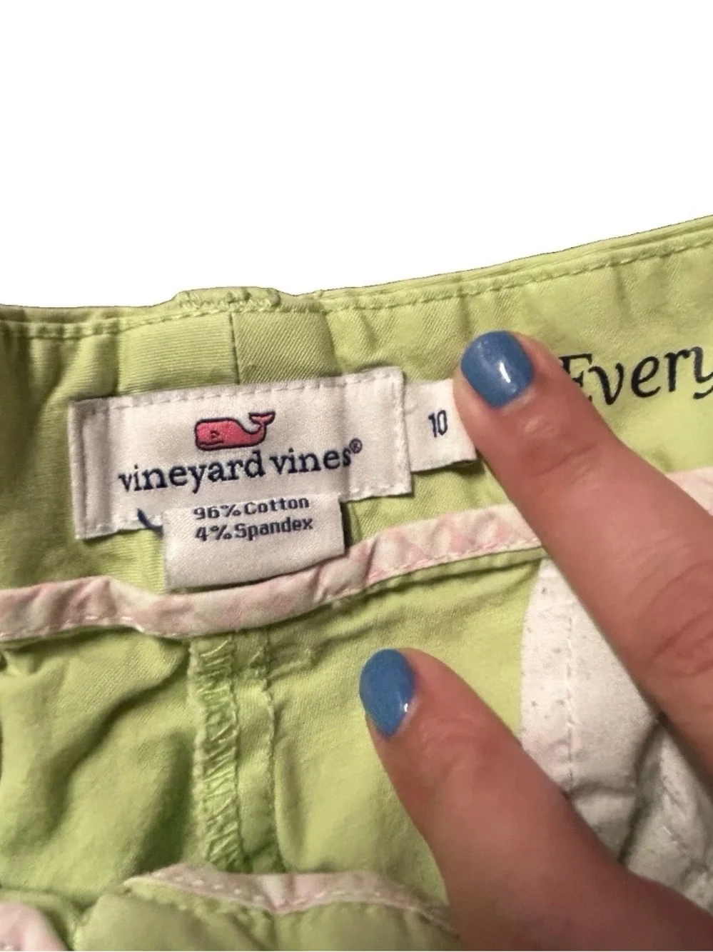 Women’s Vineyard Vines Lime Green Summer Bermuda Shorts Size 10
